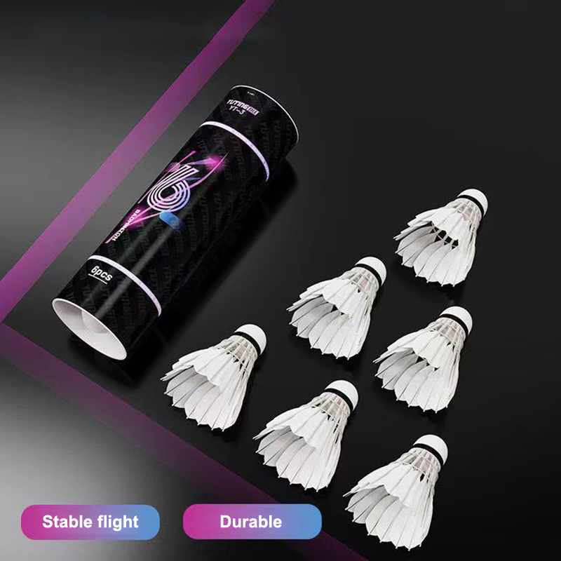 3/6Pcs White Goose Feather Bad - đánh giá và giá Badminton Shuttlecock