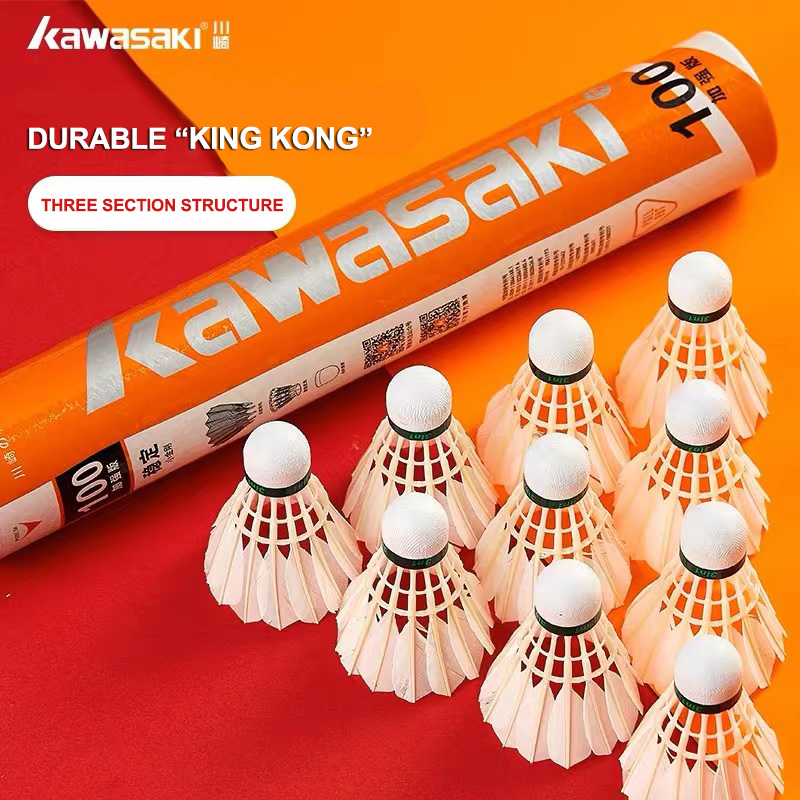 Kawasaki King Kong 100/500 Fea - đánh giá và giá Feather Shuttlecock