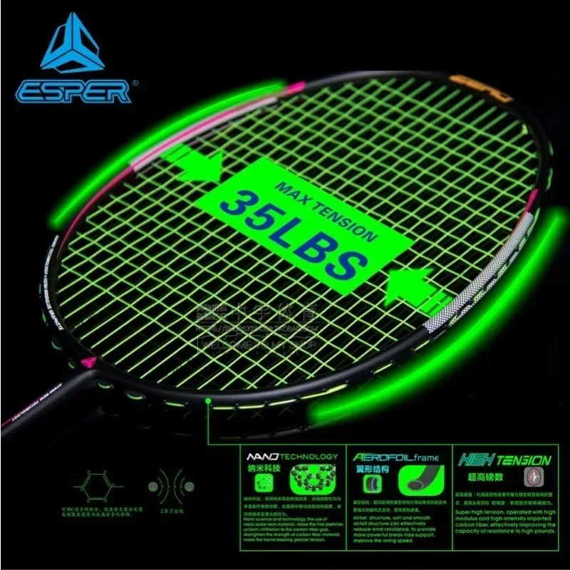 Speed Explorer ESPER 39S Badmi - đánh giá và giá Badminton Racket Carbon