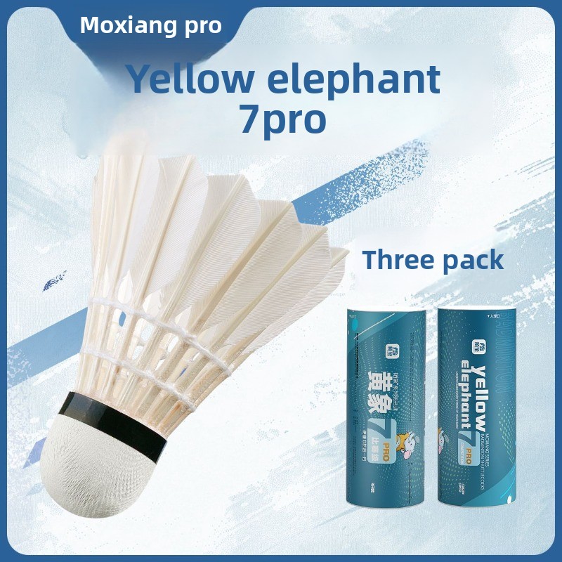 MOXIANG Yellow Elephant No.7 P - đánh giá và giá Feather Shuttlecock