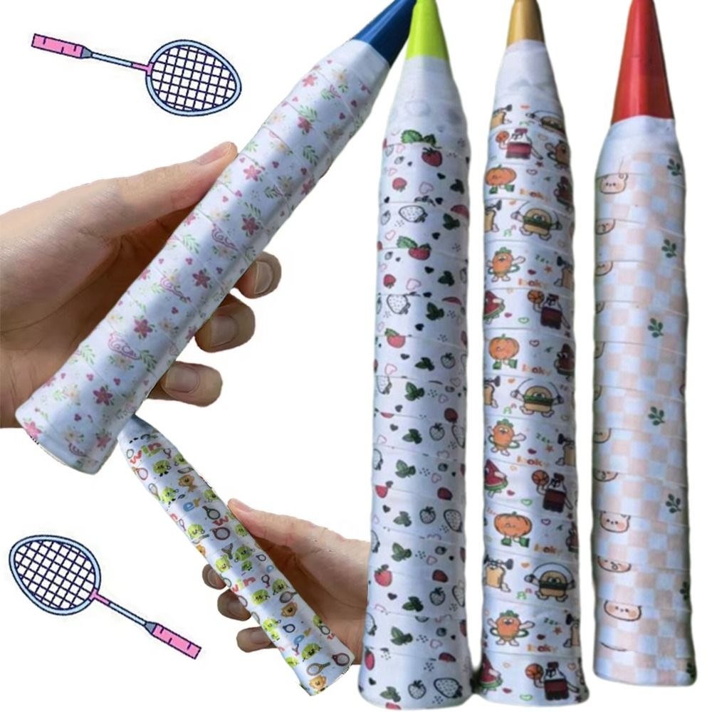 New Cartoon Printed Badminton  - đánh giá và giá Badminton Grip
